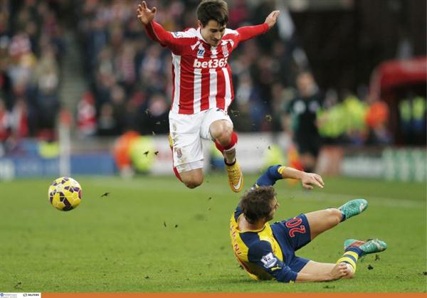 استوک سیتی 3-2 آرسنال