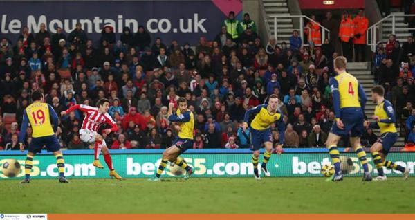 استوک سیتی 3-2 آرسنال