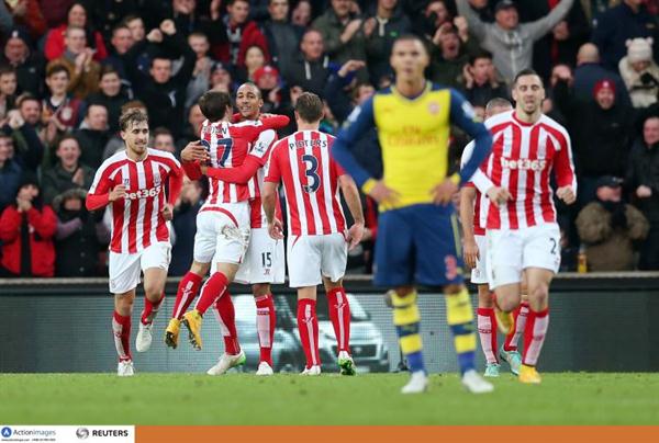 استوک سیتی 3-2 آرسنال