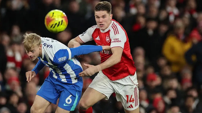 نمرات آرسنال مقابل برایتون، فرم درخشان اودگارد 