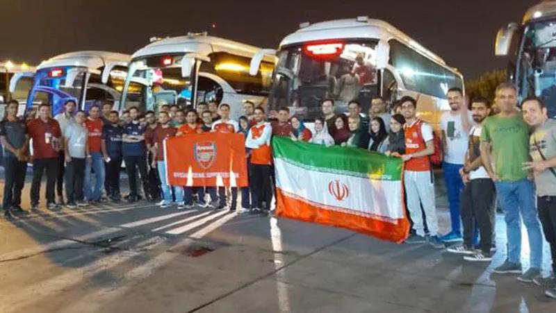کاروان هواداران آرسنال به سمت باکو حرکت کرد