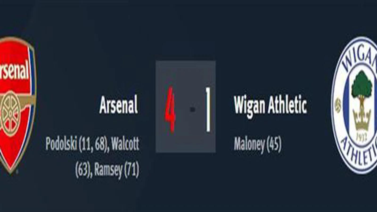 آرسنال 4 - 1 ویگان